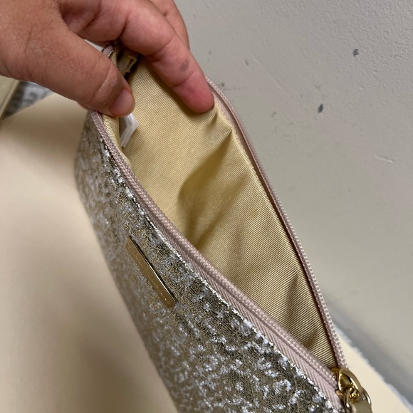 Lilly Pulitzer Gold and Silver Metallic Wristlet Clutch - Picture 10 of 11